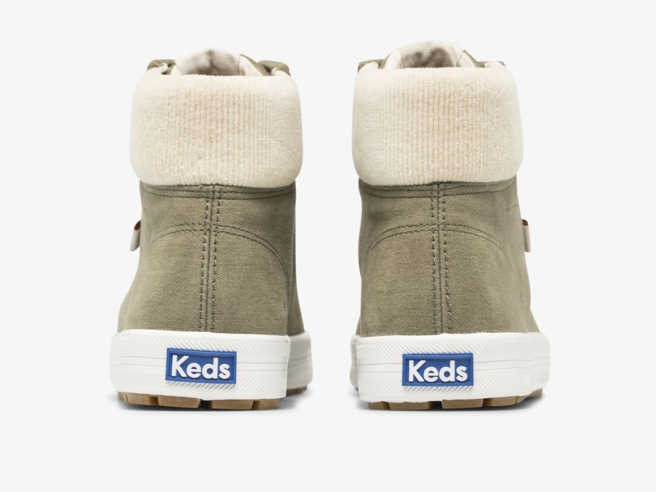 Kickstart Voor Dames Hi Trx Soft Twill Keds Olijf