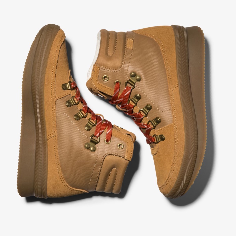 Midland Waterafstotende Dameslaars Keds Cognac