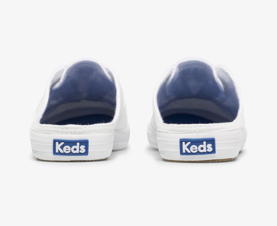 Dames Moxie Mule Feat. Biologische Katoenen Witte Keds