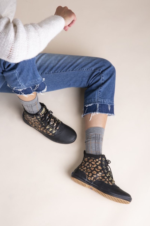 Scoutboot Voor Dames Ii Waterafstotende Canvas Regenlaars Luipaard Keds