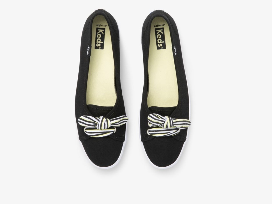 Badstof Canvas Voor Dames Zwart Multikeds