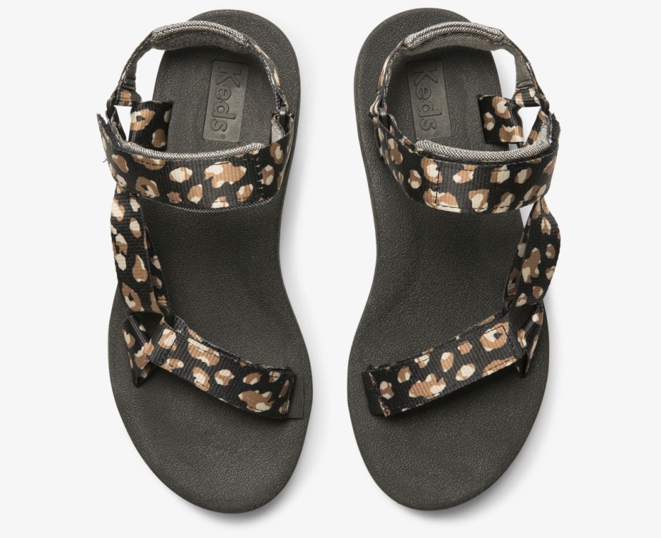 Dames Trio Eco-sandaal Met Tenceltrade Keds Luipaard