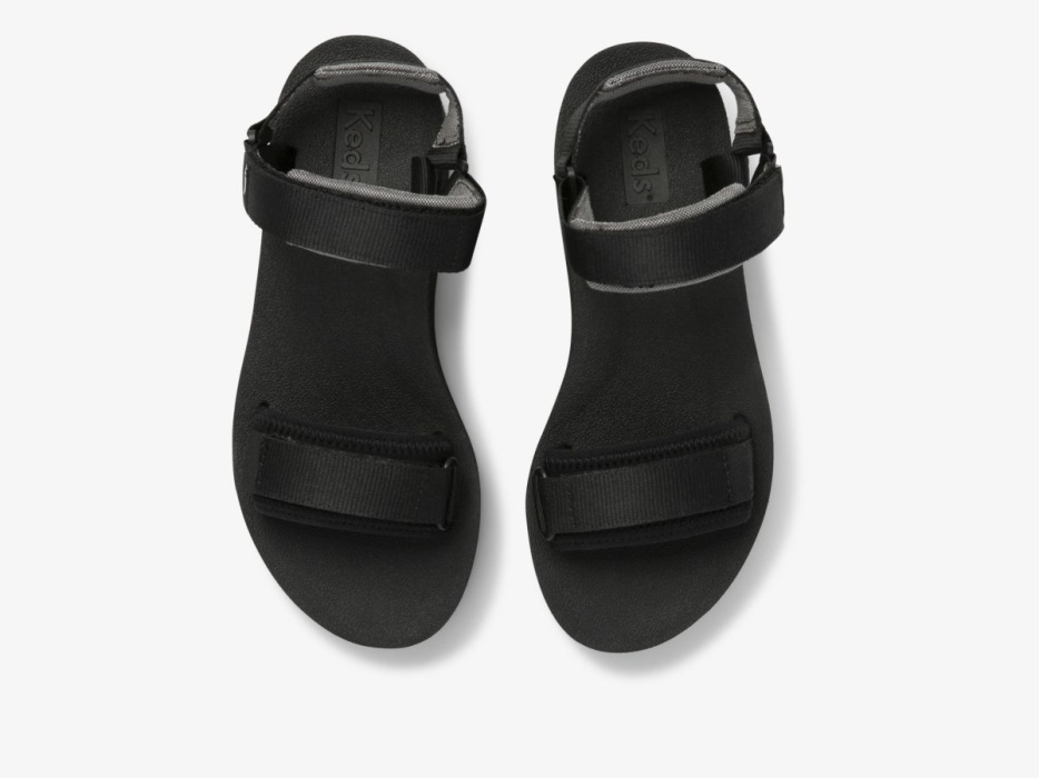 Dames Trio Platform Zwart Keds