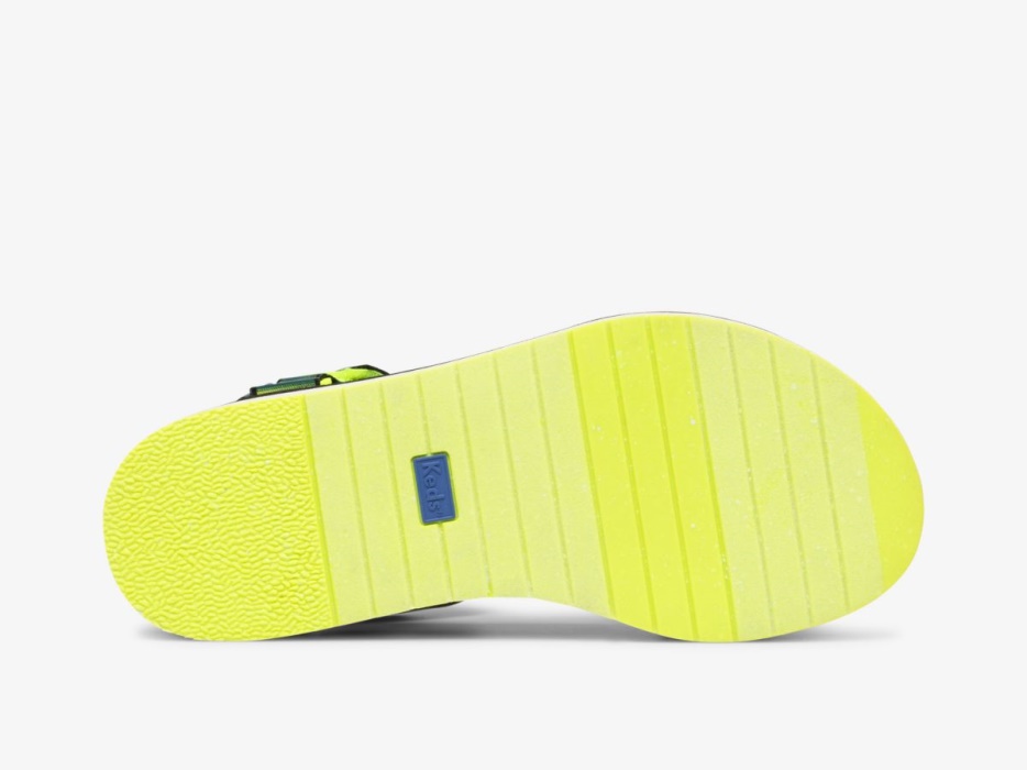 Dames Trio Platform Iriserende Multi Zwarte Keds