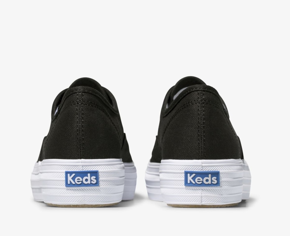 Driedubbele Zwarte Keds Voor Dames