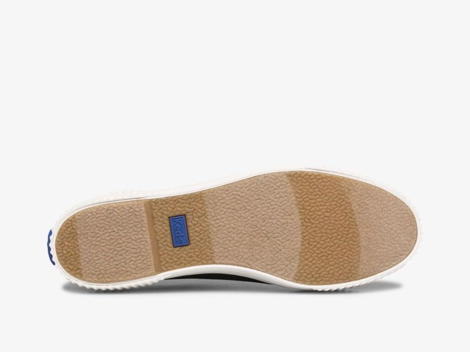 Dames Triple Kick Versterker Satijn Keds Zwart