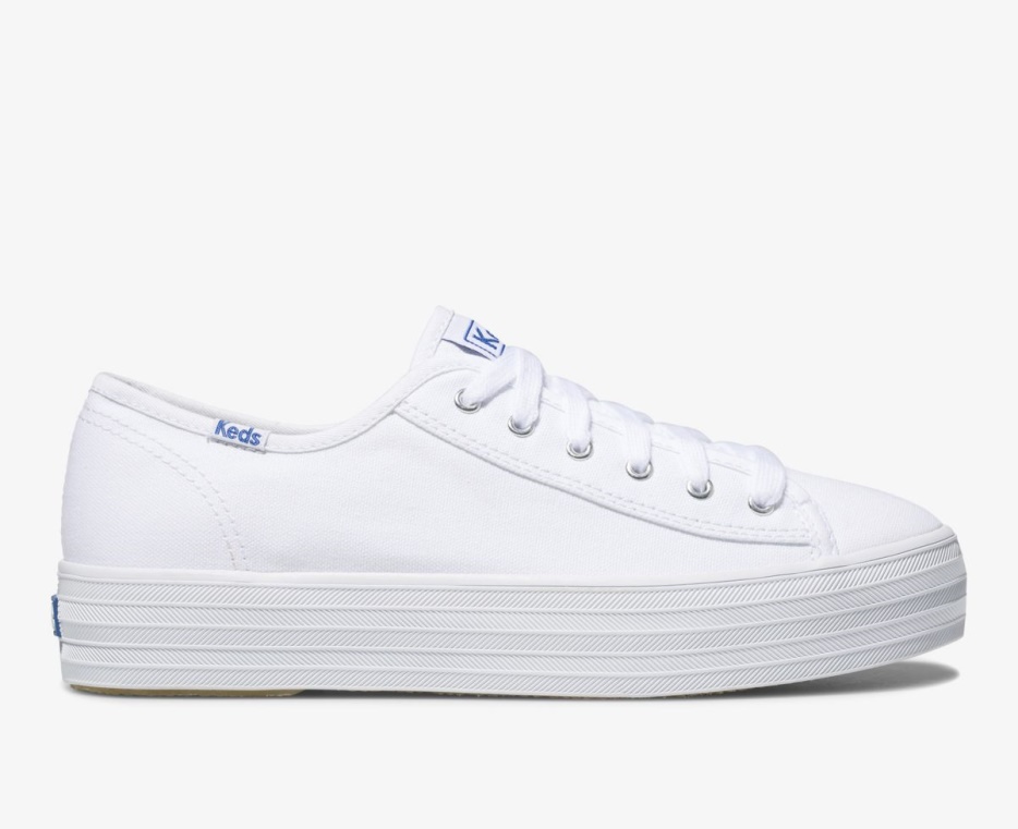 Drievoudige Kick Voor Dames, Witte Keds
