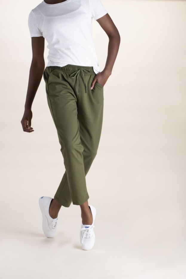 Drievoudige Leren Keds Dames Wit