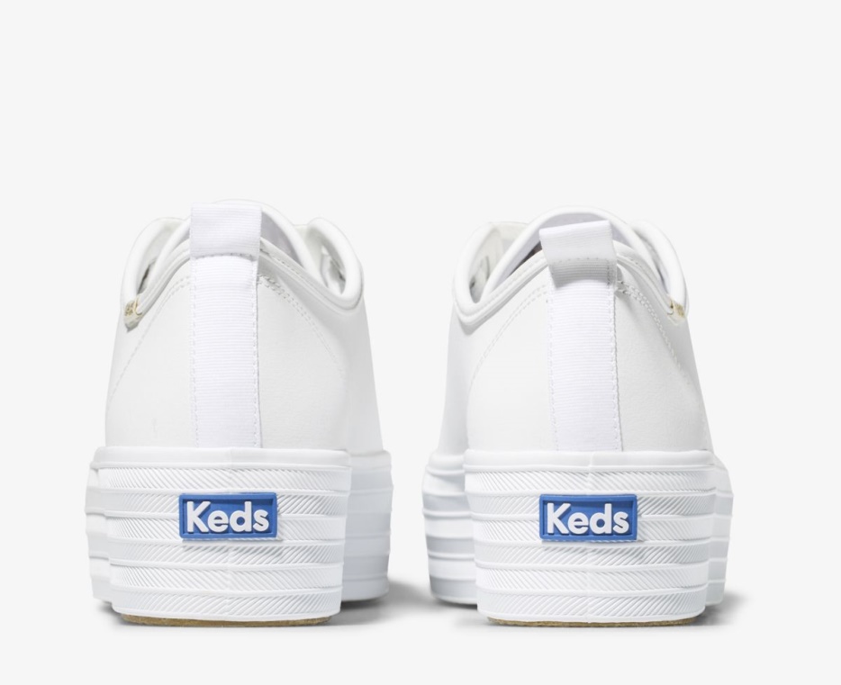 Triple Up Leren Keds Dames Wit