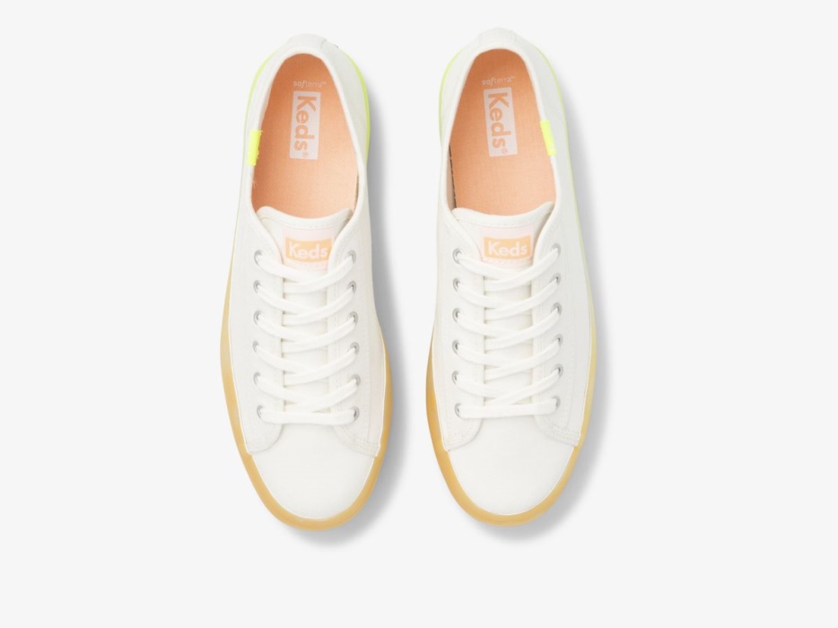 Dames Triple Up Ombre Foxing Keds Wit Multi