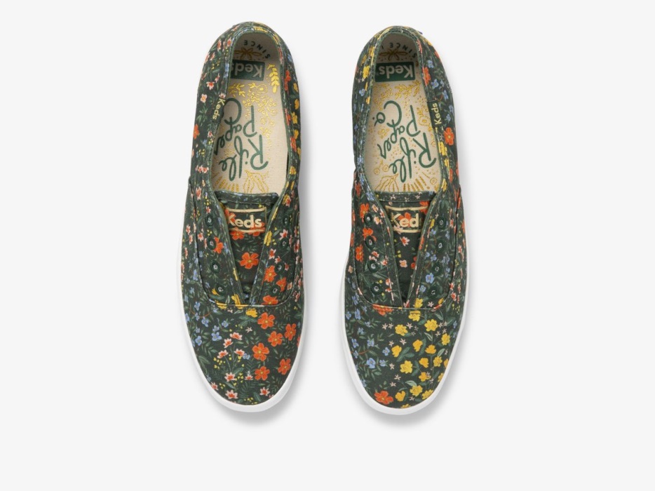 Dames X Rifle Paper Co. Chillax Wildwood Groen Multikeds