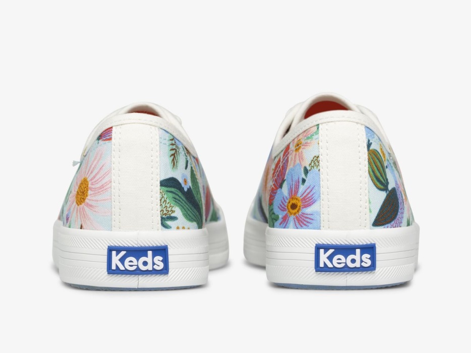 Dames X Rifle Paper Co. Kickstart Duiventil Mint Keds