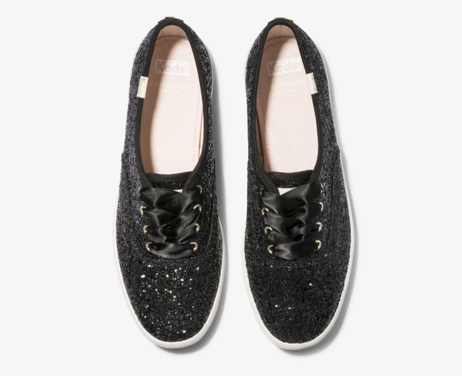 Dames X Kate Spade New York Champion Glitter Black Glitter Keds