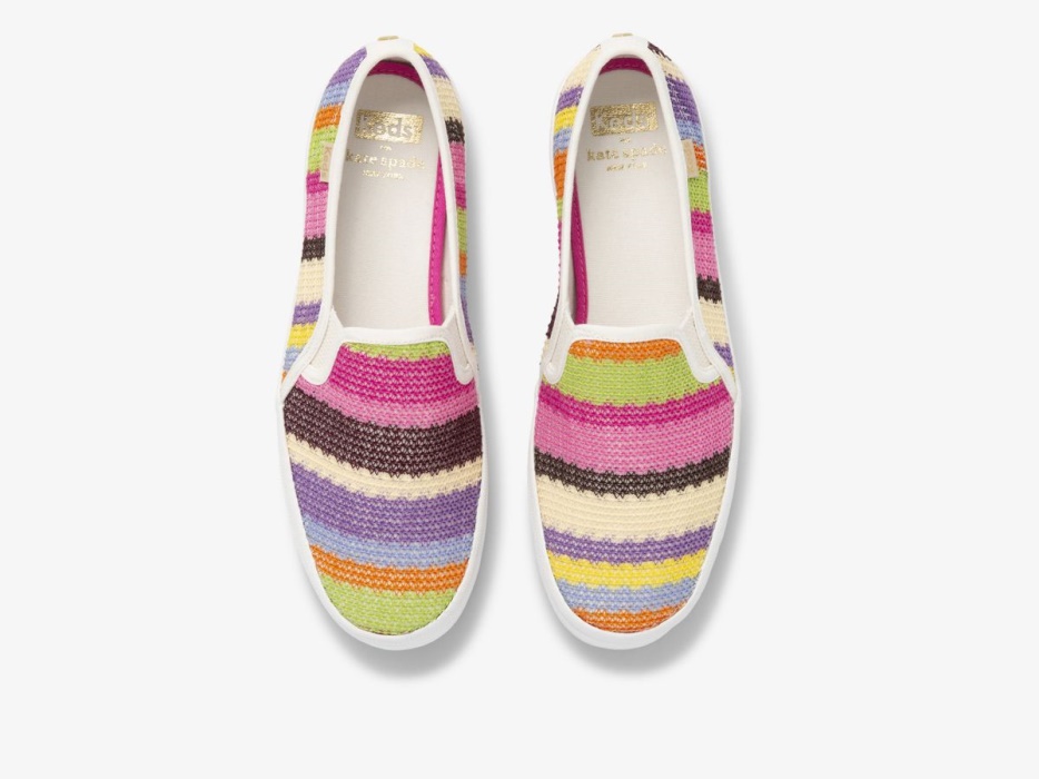 Dames X Kate Spade New York Dubbeldekker Gehaakt Roze Multi Keds