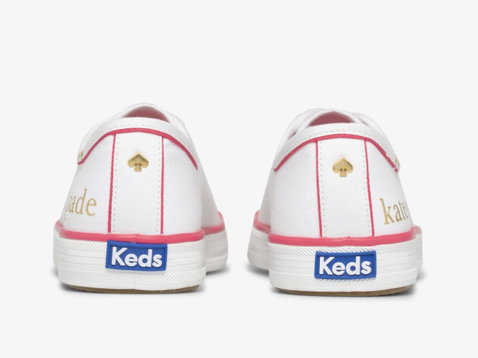 Dames X Kate Spade New York Kickstart Foil Logo Keds Wit