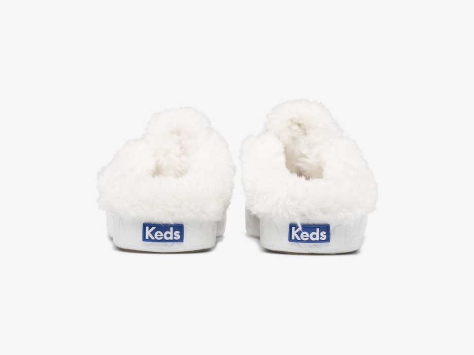 Dames X Kate Spade New York Kickstart Muilezel Bontkraag Glitter Suède Metallic Multi Keds