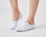6 Pk Klassieke Sneaker Voering Sokken Voor Dames Wit Keds - Afbeelding 2