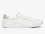 Aasleer Dames Keds Wit Zilver