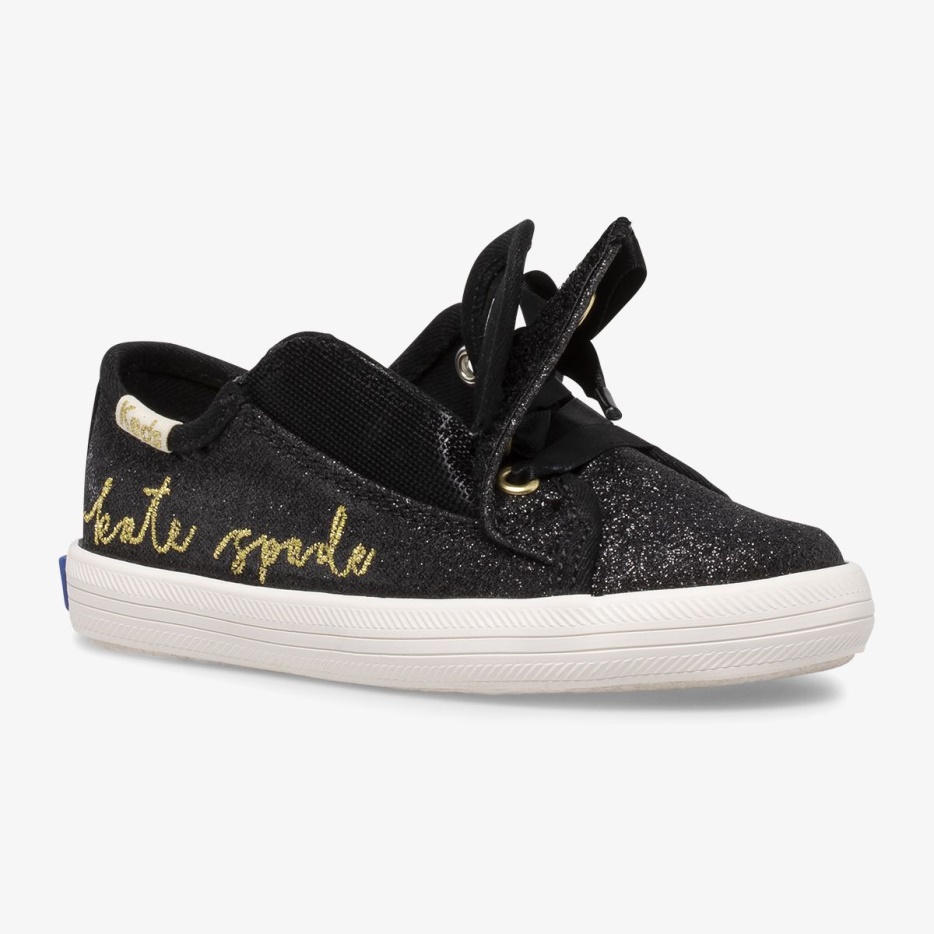 Big Kid's X Kate Spade New York Kickstart Jr Script Black Keds - Afbeelding 2