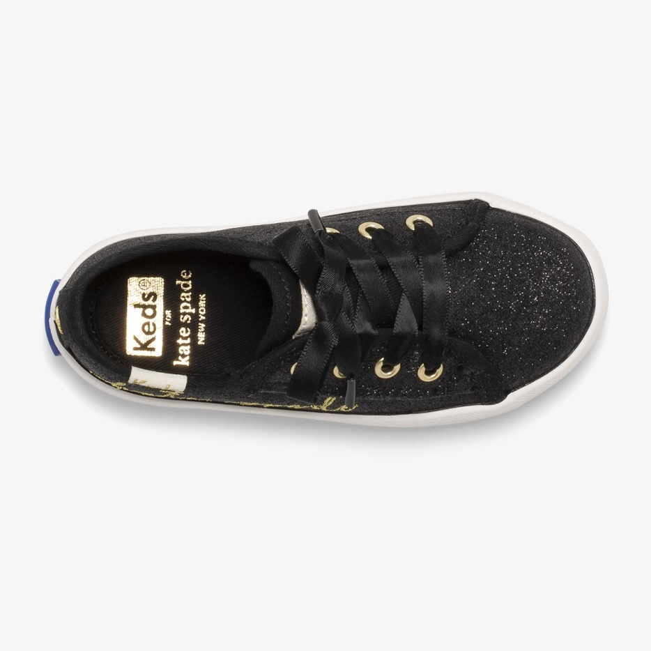 Big Kid's X Kate Spade New York Kickstart Jr Script Black Keds - Afbeelding 3