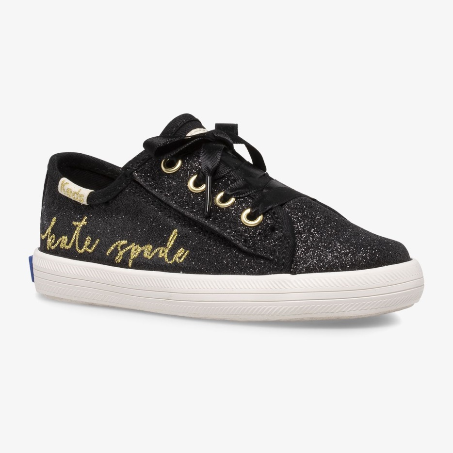 Big Kid's X Kate Spade New York Kickstart Jr Script Black Keds - Afbeelding 5