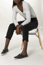 Chillax Wasbare Keds Houtskool Voor Dames - Afbeelding 4