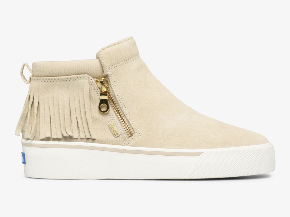 cooper_suede_suede_keds_sand_met_rits_en_franjes.jpg Cooper Suède Suède Keds Sand Met Rits En Franjes - Afbeelding 1