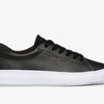 Dames Alley Leer Keds Zwart