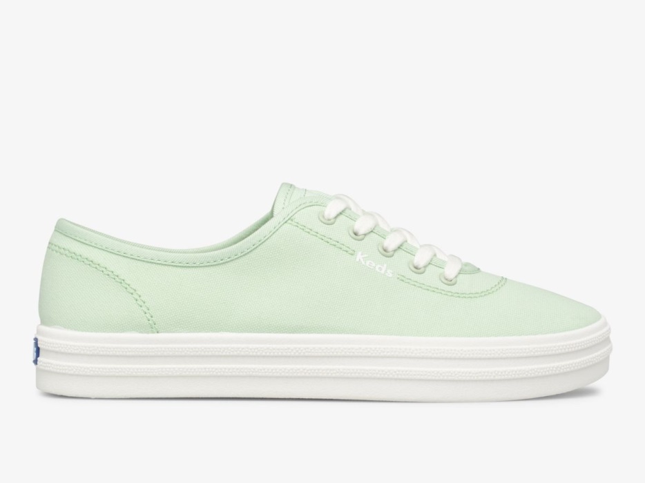dames_breezie_canvas_mint_keds.jpg Dames Breezie Canvas Mint Keds - Afbeelding 1