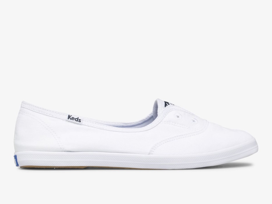 dames_chillax_mini_twill_keds_wit.jpg Dames Chillax Mini Twill Keds Wit - Afbeelding 1