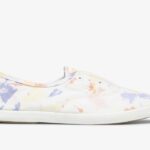 Dames Chillax Splatter Twill Witte Perzik Keds