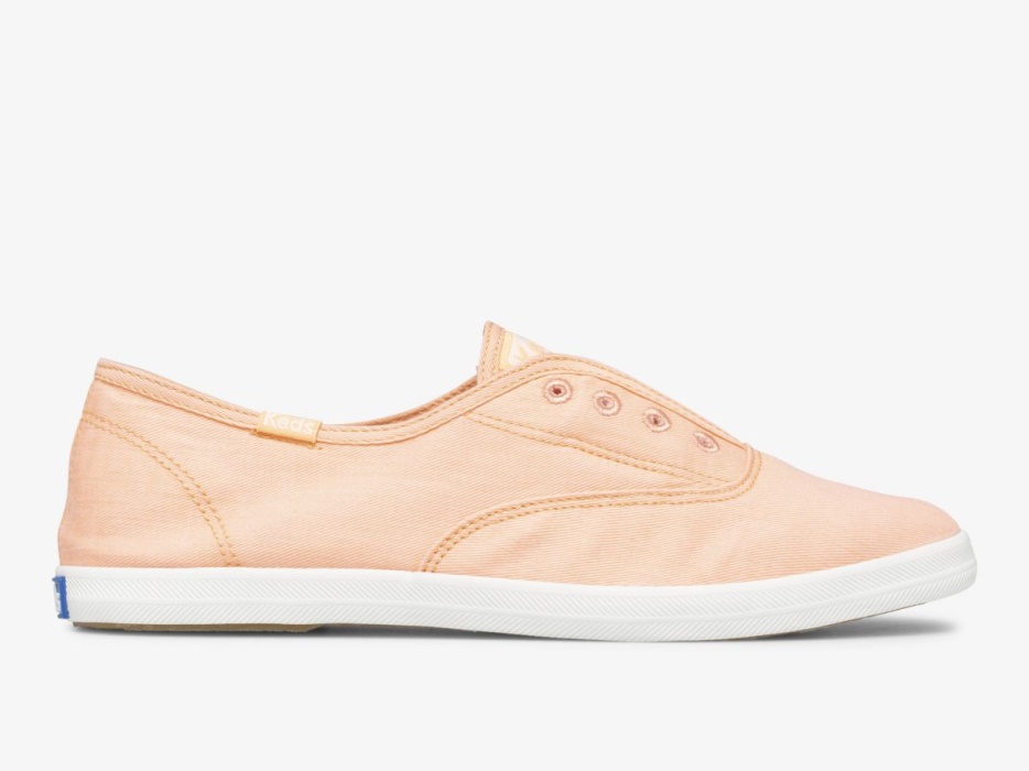 dames_chillax_twill_wasbare_keds_perzik.jpg Dames Chillax Twill Wasbare Keds Perzik - Afbeelding 1