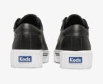 Dames Crew Kick Alt Leer Zwart Keds - Afbeelding 2