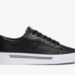 Dames Crew Kick Alt Leer Zwart Keds