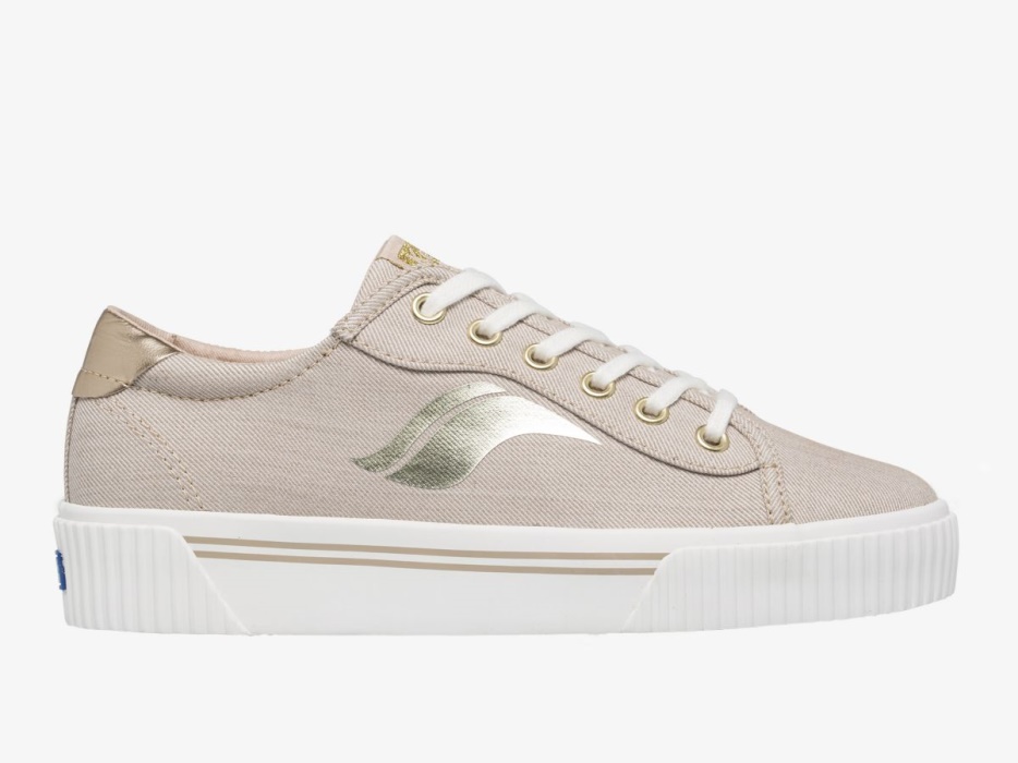 dames_crew_kick_alto_soft_twill_tan_keds.jpg Dames Crew Kick Alto Soft Twill Tan Keds - Afbeelding 1