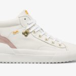 Dames Demi Mid Trx Leer Keds Wit