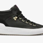Dames Demi Mid Trx Leer Zwart Keds