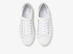 Dames Demi Trx Leer Keds Wit Zilver - Afbeelding 3