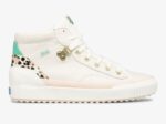 Dames Demi Trx Mid Lederen Crème Luipaard Keds