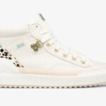 Dames Demi Trx Mid Lederen Crème Luipaard Keds
