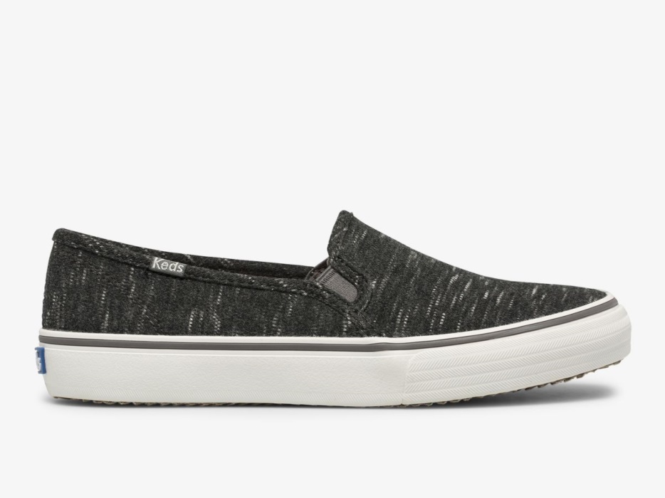 dames_dubbeldekker_gespikkelde_jersey_houtskool_keds.jpg Dames Dubbeldekker Gespikkelde Jersey Houtskool Keds - Afbeelding 1
