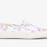 Dames Dubbeldekker Lente Bloemen Crème Keds