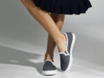 Dames Dubbeldekker Suède Faux Shearling Keds Smoke - Afbeelding 2
