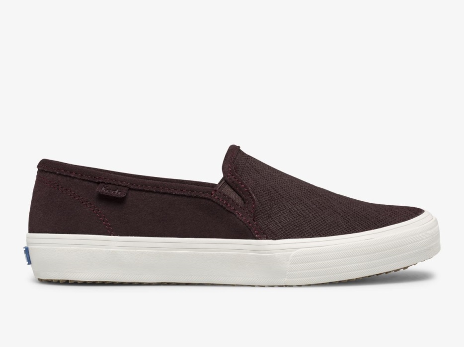 dames_dubbeldekker_suede_keds_bordeaux.jpg Dames Dubbeldekker Suède Keds Bordeaux - Afbeelding 1