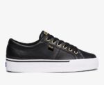 Dames Jump Kick Duo Leer Zwart Keds