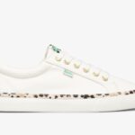 Dames Jump Kick Luipaard Pop Canvas Keds Cream