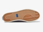 Dames Jump Kick Rib Gebreide Kraag Marine Wit Keds - Afbeelding 4