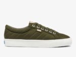 Dames Jump Kick Waterafstotende Gewatteerde Puffer Olijf Keds