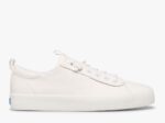 Dames Kickback Leer Keds Wit