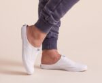 Dames Moxie Mule Feat. Biologische Katoenen Witte Keds - Afbeelding 2
